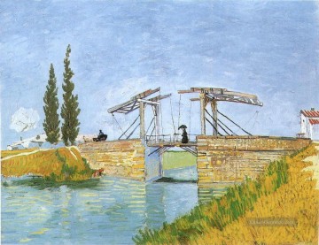 Die Brücke von Langlois Vincent van Gogh Ölgemälde